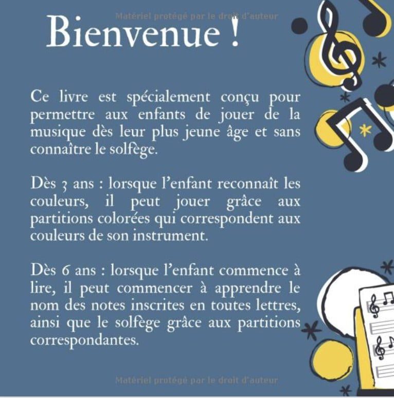 15 partitions de comptines pour enfants - Volume 1 pour piano ou xylophone - dès 3 ans