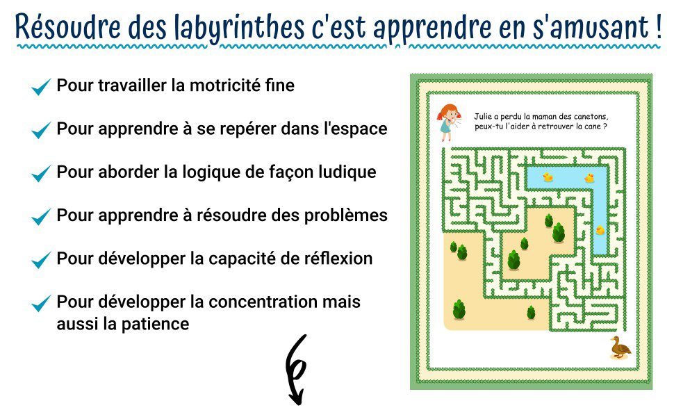 Le Monde des Labyrinthes Cahier de labyrinthes en couleurs pour enfants - un carnet de jeux pour les enfants de 5 à 8 ans