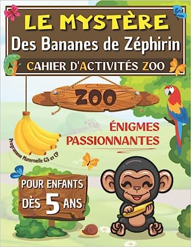 Cahier d’activités ZOO Carnet de jeux en couleurs de 5 à 7 ans