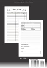 carnet de lecture à remplir 120 fiches de lecture à compléter