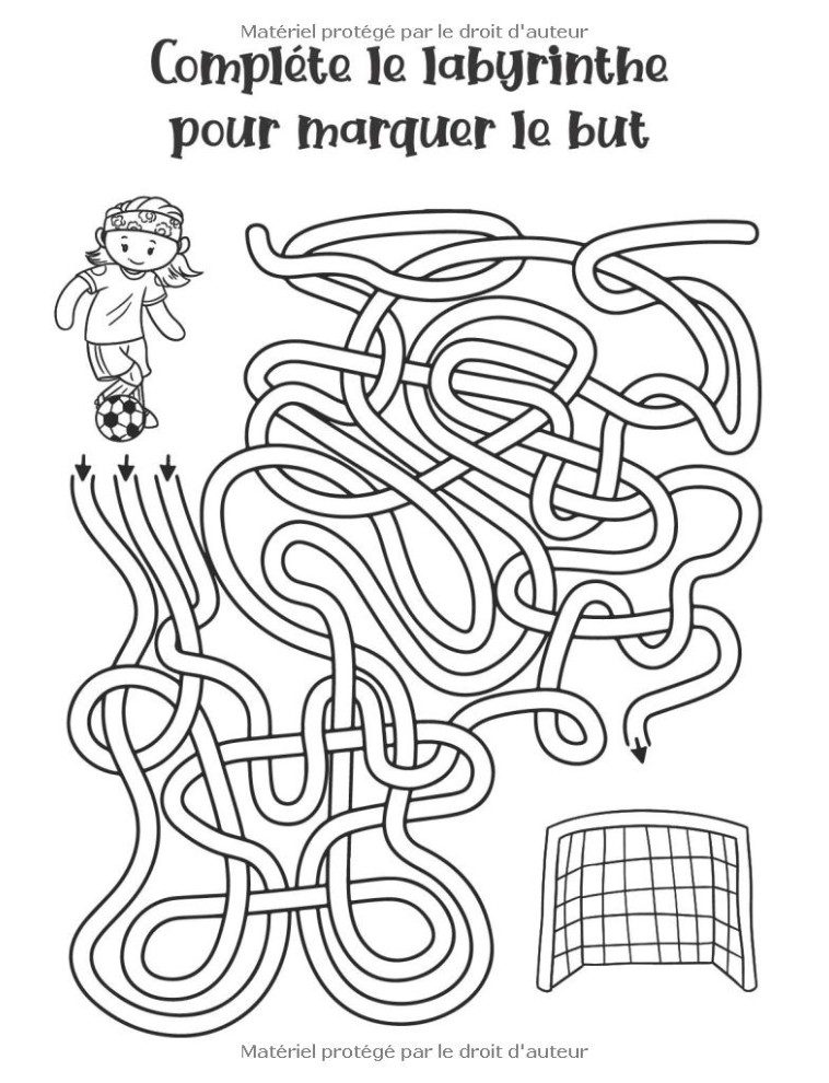 Cahier D'activités Football Pour Les Enfants De 6 à 10 Ans Un livre de jeux foot