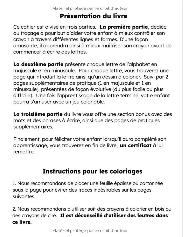 Apprendre à écrire en s'amusant prématernelle Cahier d'activités pour les enfants de 3 à 5 ans