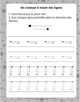 Apprendre à écrire en s'amusant prématernelle Cahier d'activités pour les enfants de 3 à 5 ans
