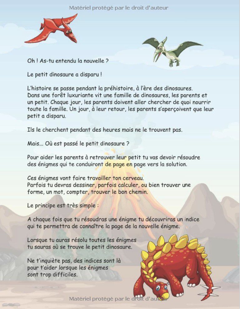 Cahier d'activités DINOSAURES Carnet de jeux en couleurs de 5 à 7 ans