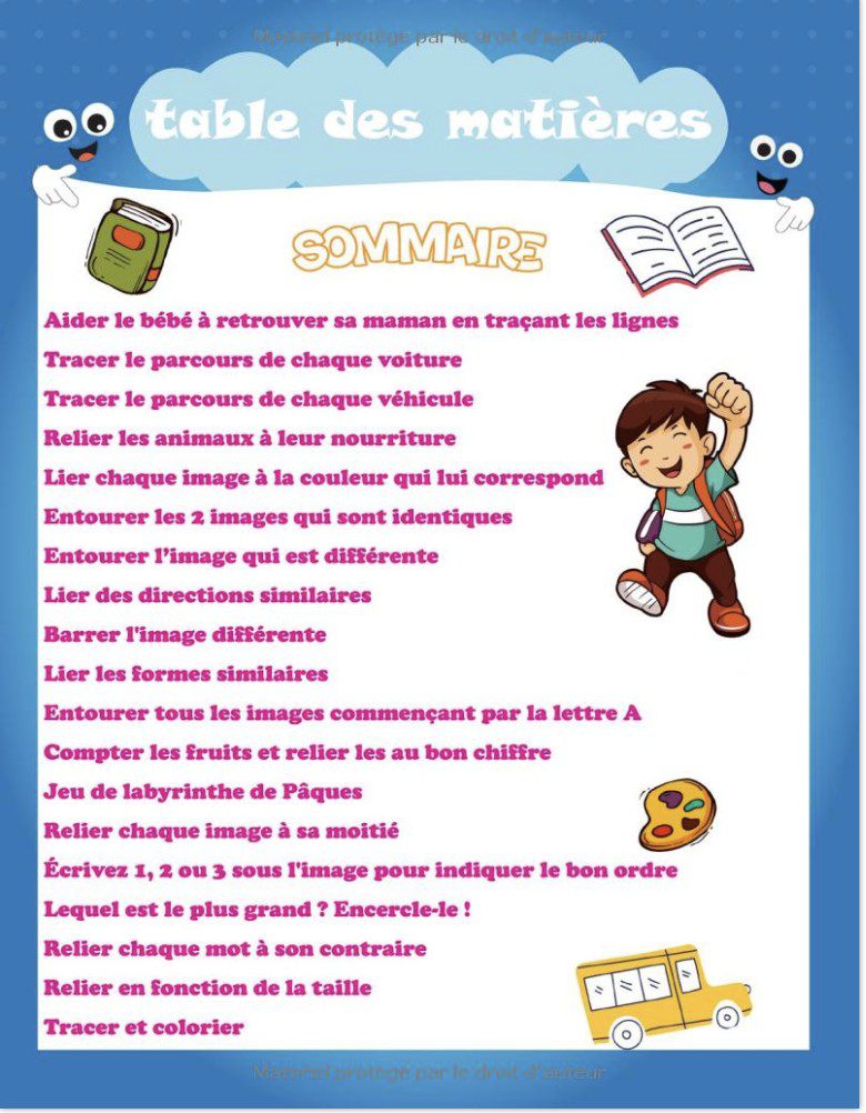 CAHIER D'ACTIVITÉS MATERNELLE 75 PAGES DE JEUX ET ACTIVITÉS ÉDUCATIVES
