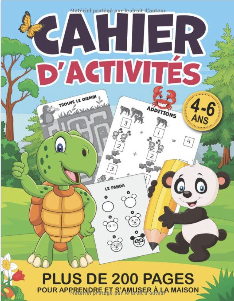 Cahier d'activités + de 200 pages pour apprendre et s'amuser à la maison Jeux et exercices ludiques et éducatifs