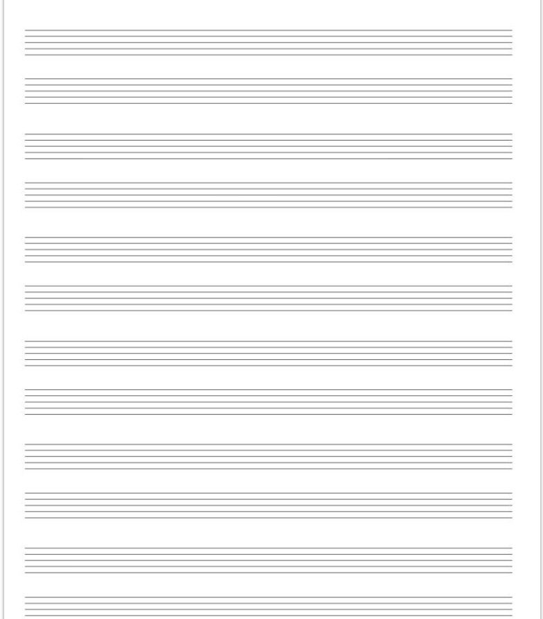Cahier de musique Carnet de partitions | Papier manuscrit | Idéal pour les débutants et professionnels