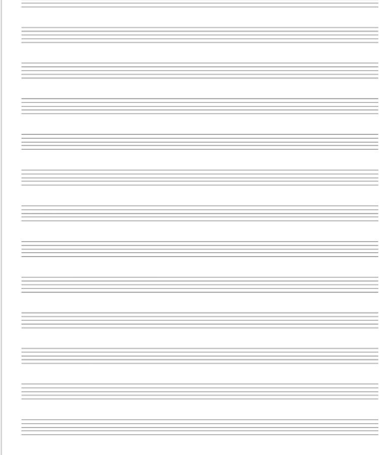 Cahier de Musique 100 pages pour la Composition Musicale Grand Format