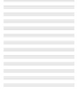 Cahier de Musique 100 pages pour la Composition Musicale Grand Format | PAPIER BLANC