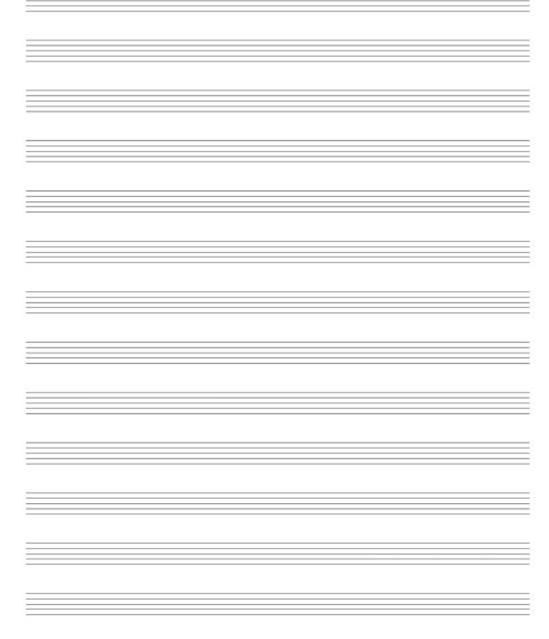 Cahier de Musique 100 pages pour la Composition Musicale Grand Format | PAPIER BLANC