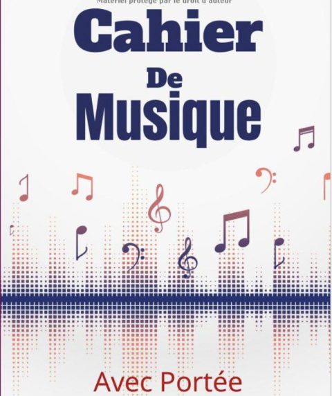 Cahier De Musique Papier Musique Avec 8 Grosses Portées