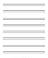 Cahier De Musique Papier Musique Avec 8 Grosses Portées