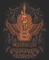 Cahier de Tablature Guitare • Papier à tablature vierge • Manuscrit pour auteurs-compositeurs avec 7 diagrammes d'accords et 9 lignes de tablatures