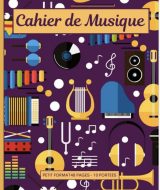 cahier de musique petit format 17x22 | carnet de partition 48 pages avec 10 portées musicales