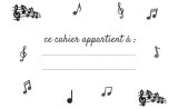 Cahier de Musique 4 grosses portées cahier de musique enfant et débutant
