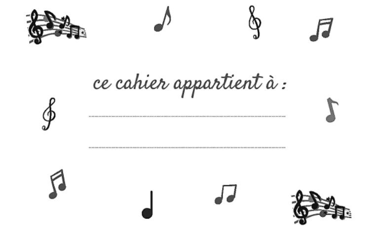 Cahier de Musique 4 grosses portées cahier de musique enfant et débutant