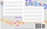 Cahier de Musique 4 grosses portées cahier de musique enfant et débutant