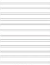 Cahier de Musique avec portées et page grands carreaux Seyès pour cours solfège