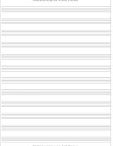 Cahier de Musique avec portées et page carreaux Seyès pour cours solfège et chant