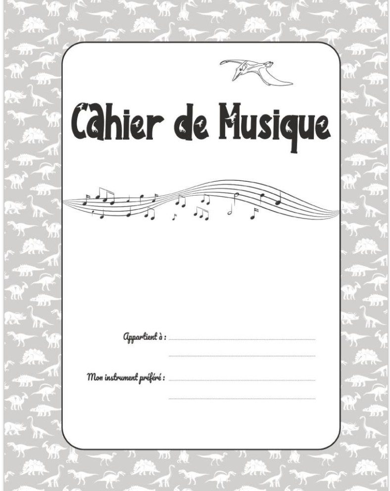 Cahier de Musique 21x29,7 cm | Partitions 12 portées et Grands Carreaux Seyès
