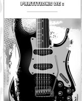 Tablatures pour guitare Cahier de musique pour guitare, 130 page de tablatures