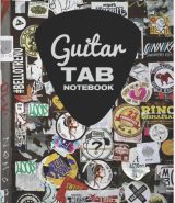 Guitar Tab Notebook for 6 string guitar 120 pages 8.5x11 blank guitar tab
