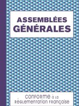 Registre Assemblées Générales Registre pour les Procès-Verbaux de Sociétés et Associations 120 Feuillets Numérotés Format A4
