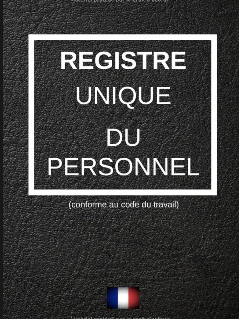 registre des personnels enregistrement règlementaire des personnels en entreprise/