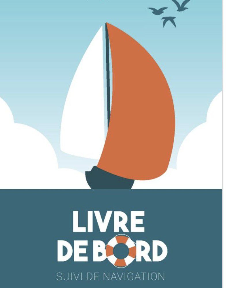 Livre de bord idéal pour suivi de navigation | Bateau | Doubles pages A4 de suivi