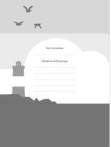 Livre de bord idéal pour suivi de navigation | Bateau | Doubles pages A4 de suivi