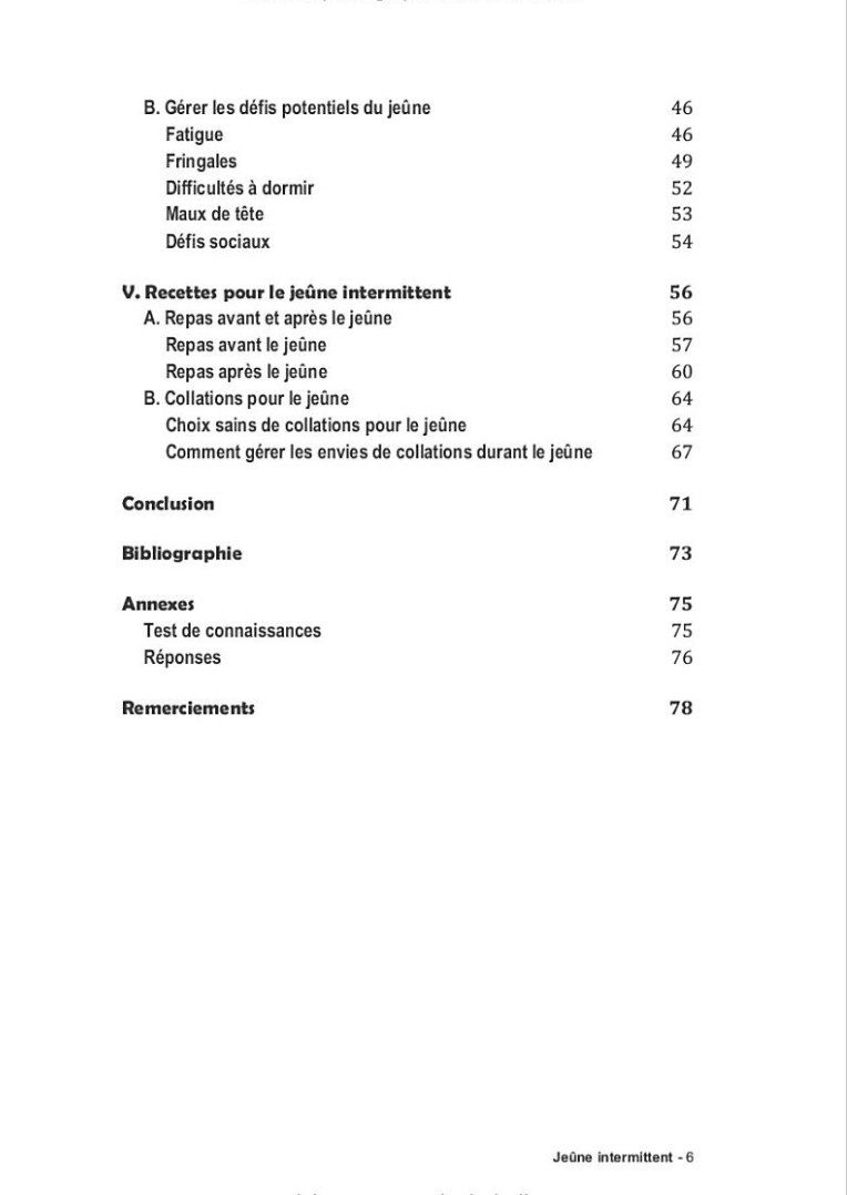 JEÛNE INTERMITTENT Régénère ton corps et améliore ta santé avec le jeûne intermittent