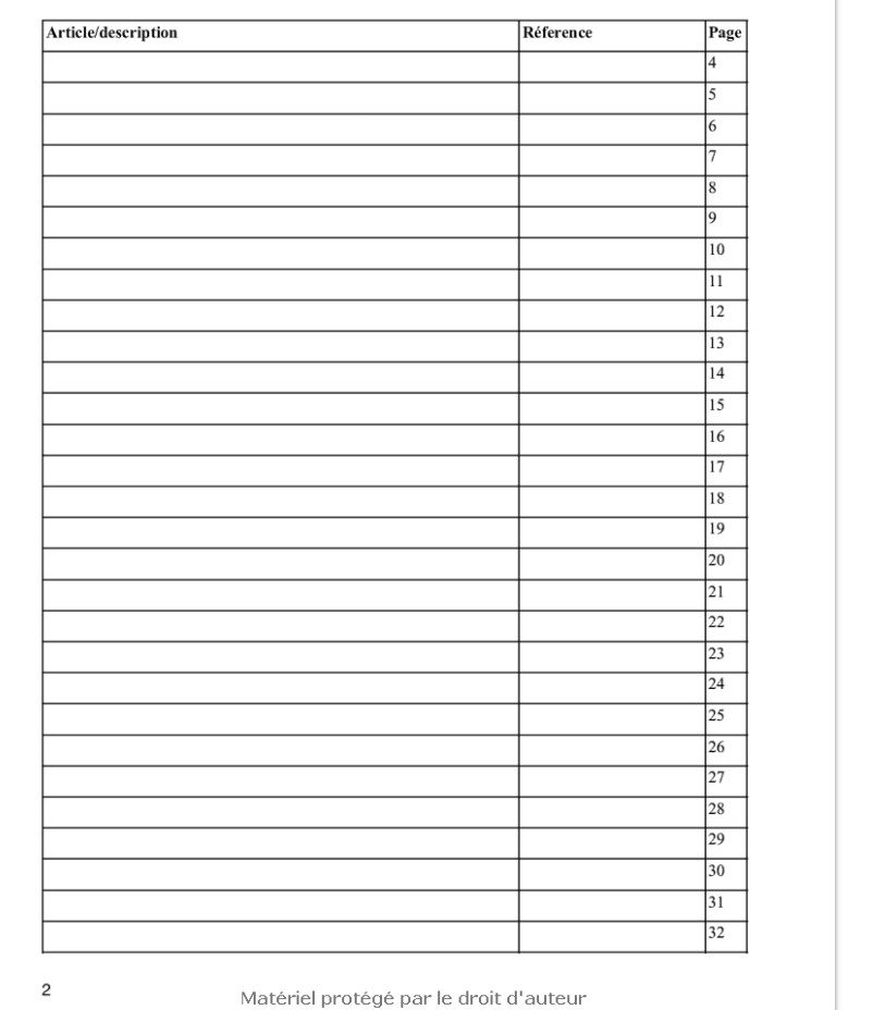 Cahier des inventaires et de gestion des stocks Pour le suivi des consommables et articles à la vente