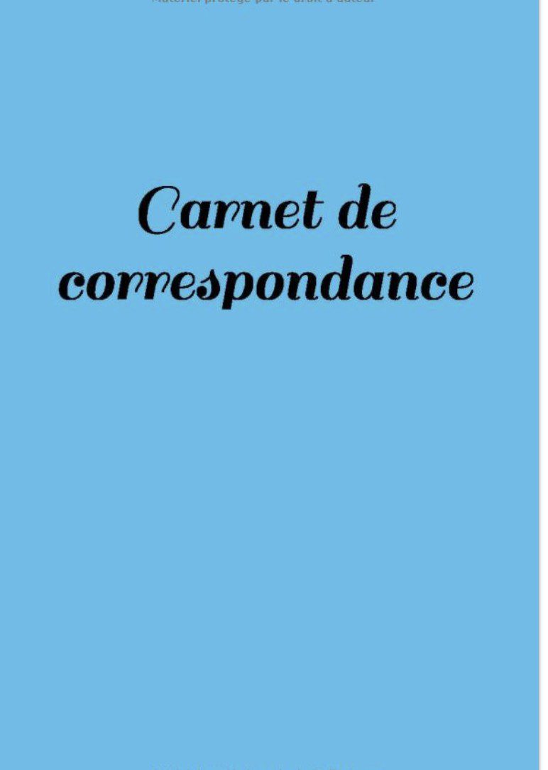 Carnet de correspondance