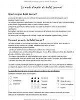 Bullet Journal 2 Agenda intemporel pré-rempli - format 21,59 cm x 27,94 cm