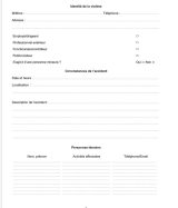 Registre des accidents sur les exploitations agricoles ou les chantiers forestiers