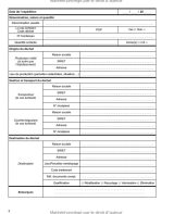 Registre chronologique des productions ou expéditions de terres excavées et sédiments