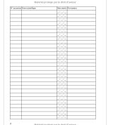 Registre des plantes introduites en collection pour l'enregistrement de 1000 accessions