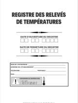 Registre de relevés des températures carnet de relevé et suivi des températures, frigo, cuisine, restaurants