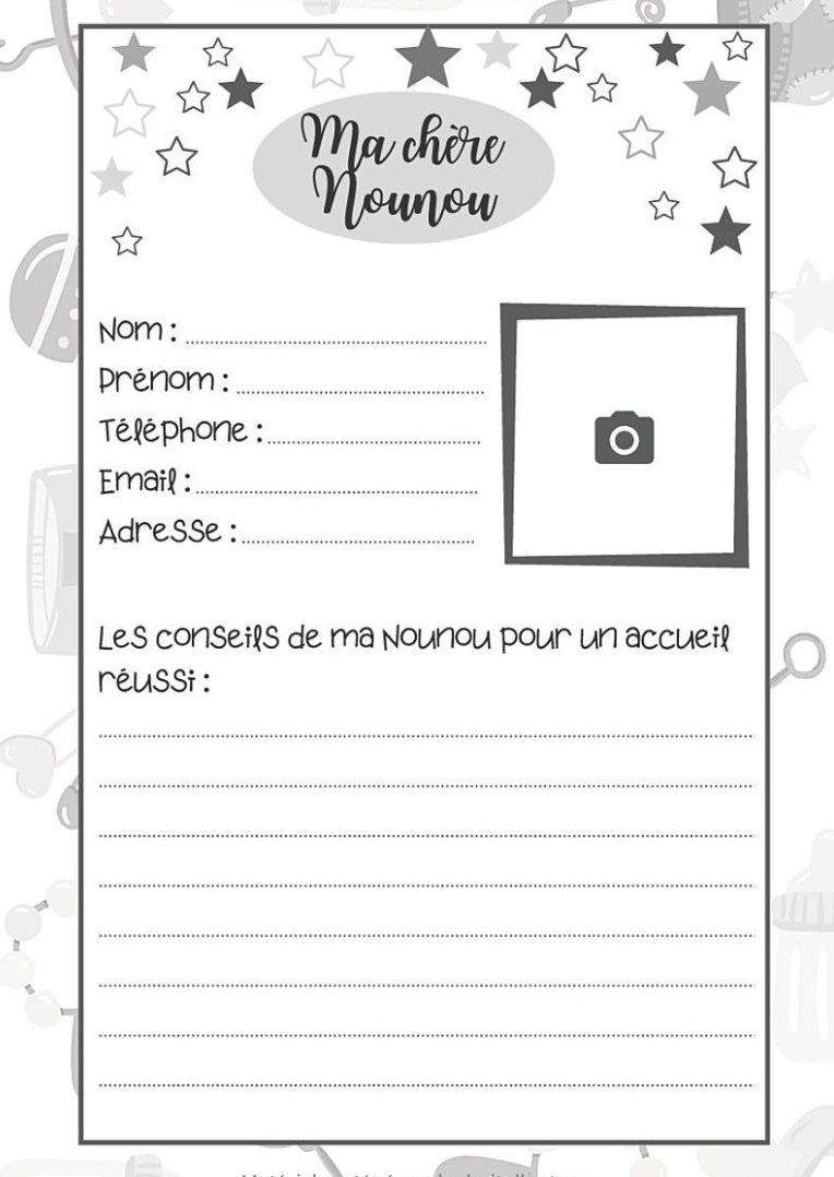 Carnet De Liaison Nounou Cahier de transmission nounou parents