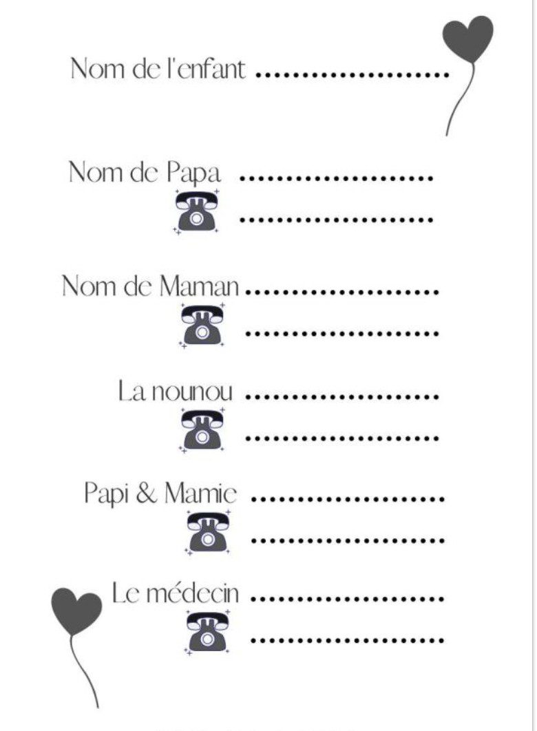 Mon carnet de liaison nounou | cahier de suivi quotidien nounou parents