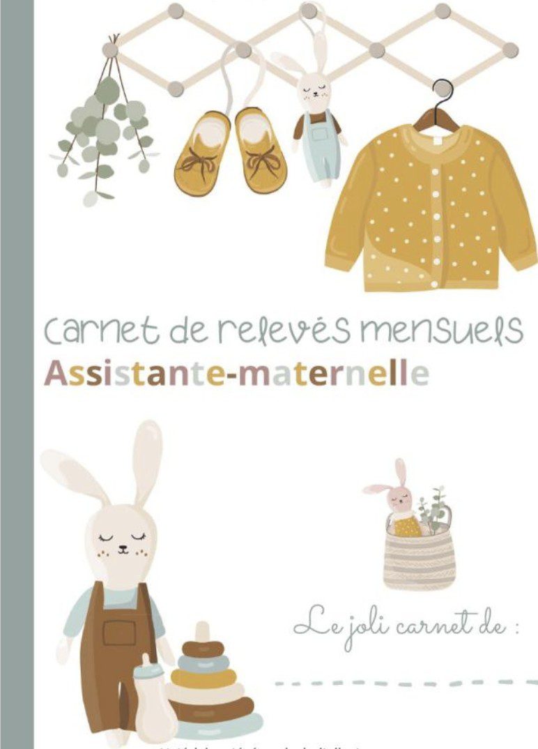 COUPONS DE RELEVÉS MENSUELS ASSISTANTE-MATERNELLE  Carnet de 95 coupons mensuels