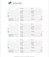 CAHIER D'APPEL ASSISTANTE-MATERNELLE / Planning d'accueil mensuel des enfants accueillis