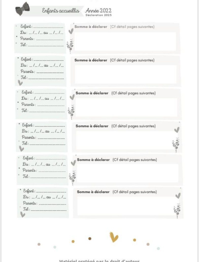 CALCUL IMPÔT ASSISTANTE-MATERNELLE Mémo fiscal du régime spécifique de l'assistant-maternel - Tableaux pour calculer son abattement