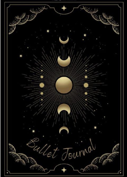 Bullet Journal Moon phase - Moon cycle - Dotted Journal Notebook