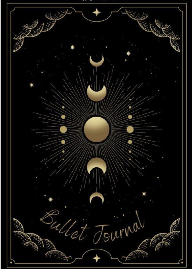 Bullet Journal Moon phase - Moon cycle - Dotted Journal Notebook