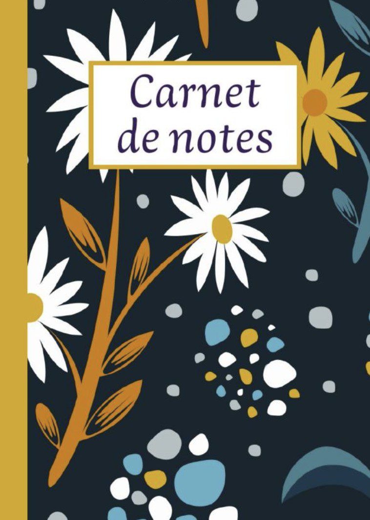 Carnet de Notes Fleur Chic Notebook - Intérieur 100 pages blanches