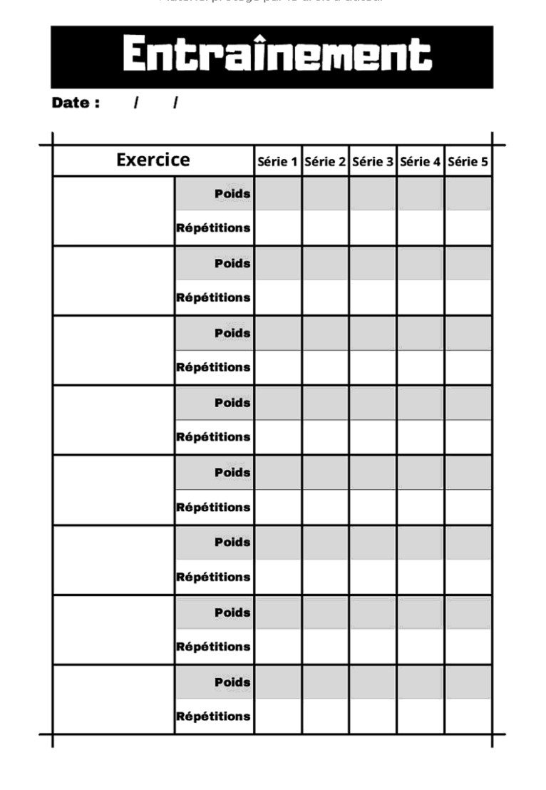 Carnet d'entraînement femme Programmez vos entraînements quotidiens - 90 jours