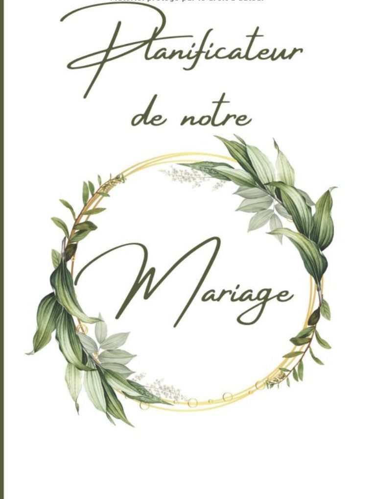 PLANIFICATEUR DE MARIAGE Carnet de mariage | Carnet à compléter pour planifier de A à Z