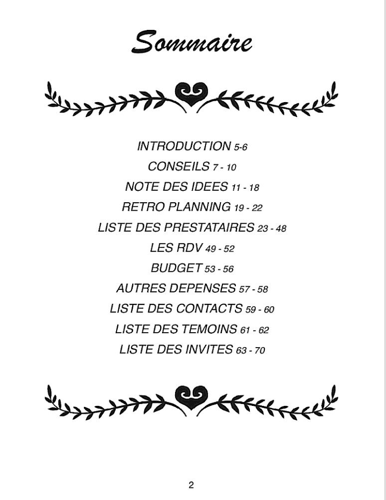 PLANIFICATEUR DE MARIAGE Carnet de mariage | Carnet à compléter pour planifier de A à Z