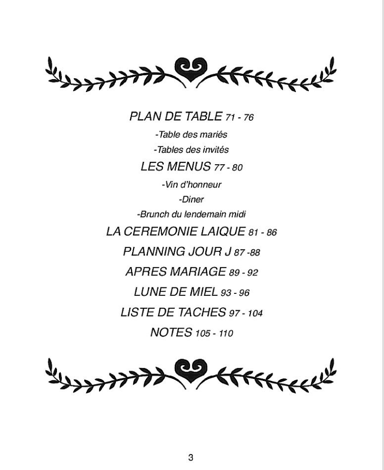 PLANIFICATEUR DE MARIAGE Carnet de mariage | Carnet à compléter pour planifier de A à Z